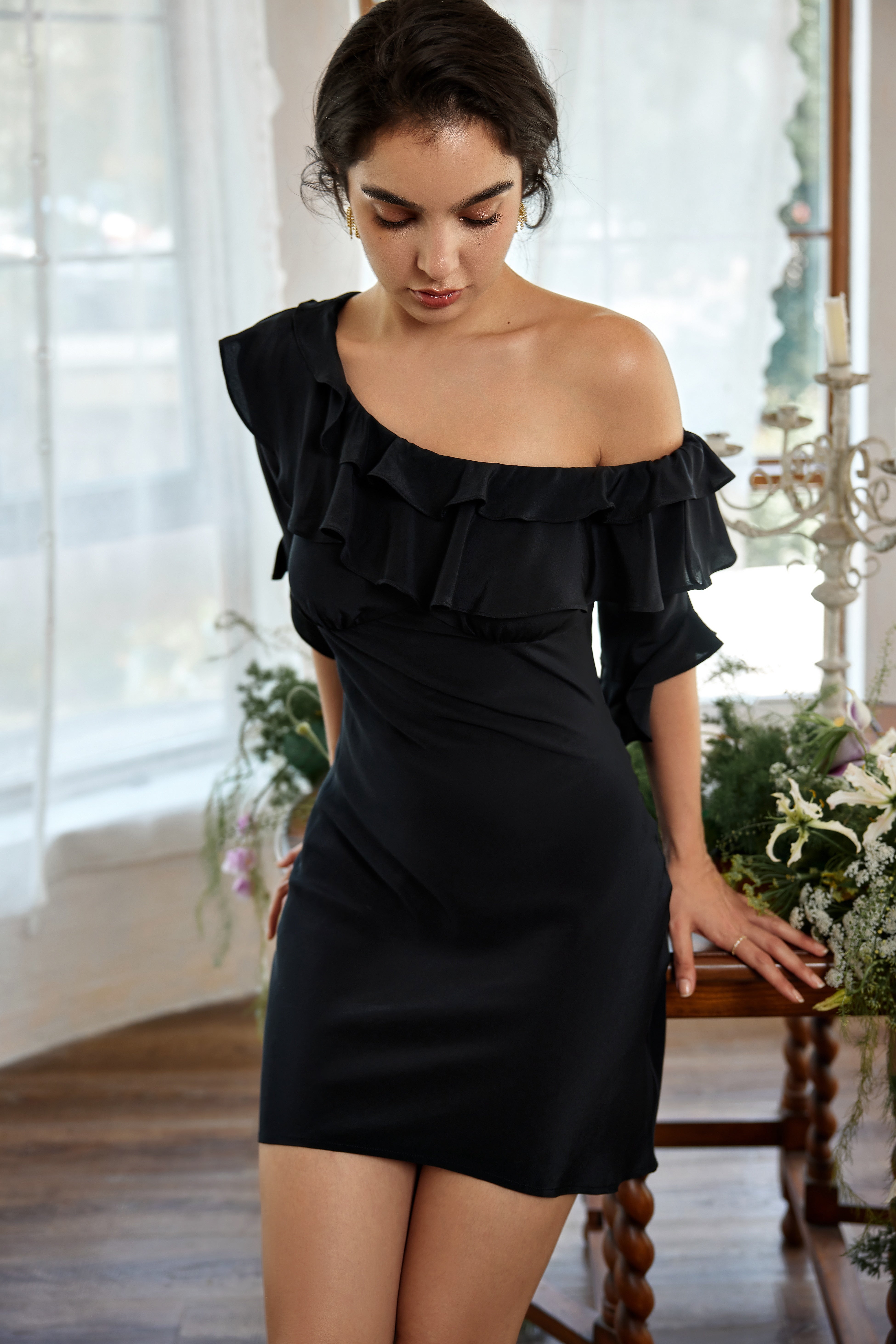 Milan Mini Cold Shoulder Dress